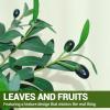 Artificial Olive Tree, 150 cm, with White Pot, Realistic Leaves and Fruit view 4