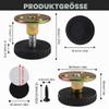 4 Adjustable Furniture Feet, 26–40 mm, Black Carbon Steel view 2