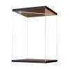 Transparent Illuminated Acrylic Display Case, Stackable Collector Case, Large Toy Cube with Door (25 x 30 x H45 cm / 10 x 12 x 18 in) view 1