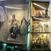 Transparent Illuminated Acrylic Display Case, Stackable Collector Case, Large Toy Cube with Door (25 x 30 x H45 cm / 10 x 12 x 18 in) view 2