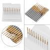Keenso Titanium-Coated Tungsten Carbide Ball-Nose Bits, 10-Piece Set view 2