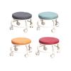 ZIUBMVDYC Rolling Stool with Casters, Low Round Rolling Stool, Shoe Stool (Pink) view 3