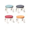 ZIUBMVDYC Rolling Stool with Casters, Low Round Rolling Stool, Shoe Stool (Pink) view 4
