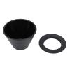 Qcwwy Pour-Over Coffee Dripper with Flat Base, Black view 3
