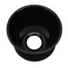 Qcwwy Pour-Over Coffee Dripper with Flat Base, Black view 4