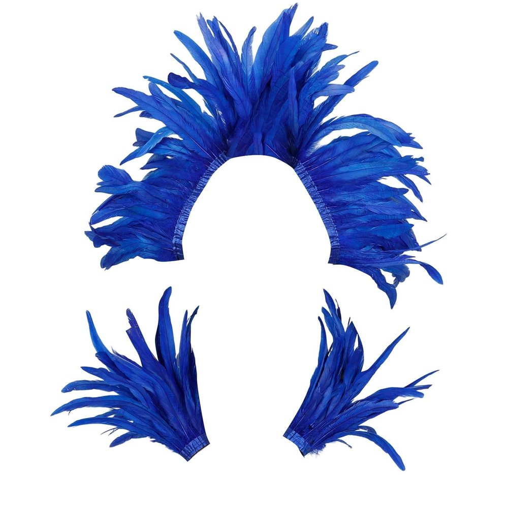 WAZHAKU Gothic Feather Shrug Scarf Poncho Cape for Women, Halloween Cosplay Costume