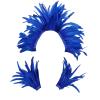 WAZHAKU Gothic Feather Shrug Scarf Poncho Cape for Women, Halloween Cosplay Costume view 1