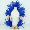 WAZHAKU Gothic Feather Shrug Scarf Poncho Cape for Women, Halloween Cosplay Costume view 3