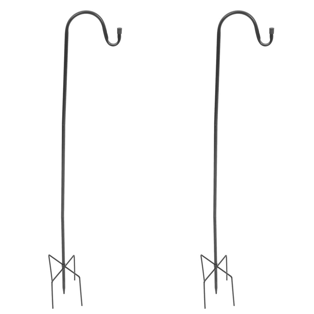 jojofuny 2-Pack Iron Shepherd Hooks for Gardens