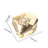 ibasenice 2-Piece Hip-Hop Gold-Tone Copper Grillz view 2