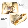 ibasenice 2-Piece Hip-Hop Gold-Tone Copper Grillz view 4