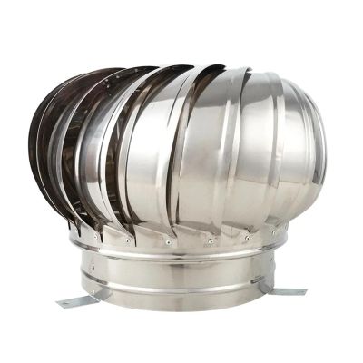 110/150/200 mm Pipe-Fit Roof Ventilator, 304 Stainless Steel Wind-Powered Attic Vent