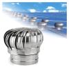 110/150/200 mm Pipe-Fit Roof Ventilator, 304 Stainless Steel Wind-Powered Attic Vent view 3