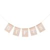 BRIGHTFUFU Jute Festival Banner Hanging Garland with Festival Motifs, Party Decoration for Birthdays and Weddings view 1