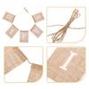 BRIGHTFUFU Jute Festival Banner Hanging Garland with Festival Motifs, Party Decoration for Birthdays and Weddings view 2