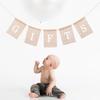 BRIGHTFUFU Jute Festival Banner Hanging Garland with Festival Motifs, Party Decoration for Birthdays and Weddings view 3