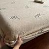 Plush Velvet Bedding Set with Deep-Pocket Fitted Sheet, Khaki, 180 x 200 cm view 4