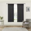 QINLIQIN Blackout Curtain with Gathered Tape, 110 x 140 cm, Gray, 1 Piece view 2