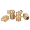AXCAUAOY 5-Piece Brass Grease Fittings, M6x1 Metric Male Thread, 45-Degree Elbow view 4