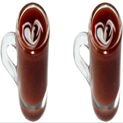 Miniature Coffee Cups for Dollhouses, Random Colors, 2 Pieces