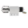 3-Jaw 80 mm CNC 4th-Axis Dividing Head/Rotary Axis/A-Axis Kit, NEMA23 Zero-Backlash Harmonic Gearbox + Tailstock view 1