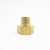ESDUAIOP 1/2" BSP Female to 1/4" BSP Male Brass Hex Bushing Pipe Fitting Adapter for Fuel, Gas, and Water view 3