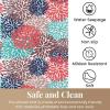 Non-Slip Shower Mat, 80 x 100 cm, PVC Loofah Bath Mat with Drainage, Fast-Drying, Red/Green/Gray view 3