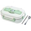 Ericetion Stainless Steel Lunch Box, Insulated Food Container, Microwave-Safe Bento Box with 5 Compartments and Cutlery Set for Kids view 1