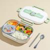 Ericetion Stainless Steel Lunch Box, Insulated Food Container, Microwave-Safe Bento Box with 5 Compartments and Cutlery Set for Kids view 3