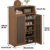JINGJIAOPLSD Narrow, Tall Shoe Cabinet with Doors view 2