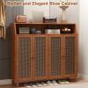 JINGJIAOPLSD Narrow, Tall Shoe Cabinet with Doors view 3