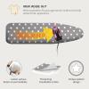 Black and Red Floral Ironing Board Cover 140 x 45 cm, Elastic and Heat-Resistant view 2
