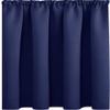QINLIQIN Blackout Curtain for Tracks, 225 x 255 cm, Soft and Durable, Sound-Insulating, Dark Blue, 1-Piece Set view 1