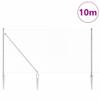 Chain-Link Fence with Posts, Silver, 1.2 x 10 m, Steel view 2