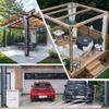 Transparent Weather-Resistant Tarp 250 x 485 cm, Waterproof, for Garden, Camping, Balcony & Gazebo view 2