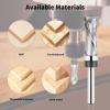 Jiawu Spiral Pattern Template Router Bit, 1/4-Inch Shank view 3