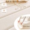 GeneriK Bench Cushion with Zipper, Non-Slip, Washable, Milk Tea, 160 x 40 x 5.5 cm view 3