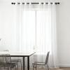 WUXXIANG Sheer Curtain 156 x 225 cm, Semi-Transparent, White view 1
