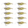 Funien 10-Piece Soft Shrimp Fishing Lures, Sinking Perch Baits view 1