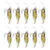 Funien 10-Piece Soft Shrimp Fishing Lures, Sinking Perch Baits view 2