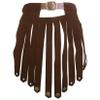 Women's Brown PU Leather Viking Skirt Costume view 1