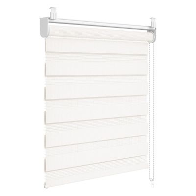 WOLTU Day/Night Roller Blind, No Drilling, 60 x 210 cm, Cream