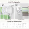WOLTU Double Roller Blind, No-Drill Clamp Mount, 80 x 130 cm, White/Green/Gray view 4