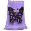 Ouyniei Dreamy Purple Butterfly Print Ultra-Soft Blanket view 2