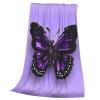 Ouyniei Dreamy Purple Butterfly Print Ultra-Soft Blanket view 3