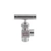 1/8" 1/4" 3/8" 1/2" BSP Female/Male Thread 90° Angle Needle Valve, Crane 304 Stainless Steel Flow Regulator with Unit Handle (1/2" Straight, Female to Female) view 1