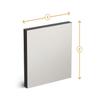 HPL Panel 90 x 40 cm, 12 mm Thick, Gray – Durable and Moisture-Resistant view 4