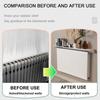 Aluminum Radiator Shelf, Floating, No Drilling, White, 28 kg Capacity, 25 cm view 3