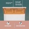 Aluminum Radiator Shelf, Floating, No Drilling, White, 28 kg Capacity, 25 cm view 4