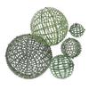 VALICLUD 5-Piece Green Plastic Flower Ball Frames for 5 to 25 cm view 1